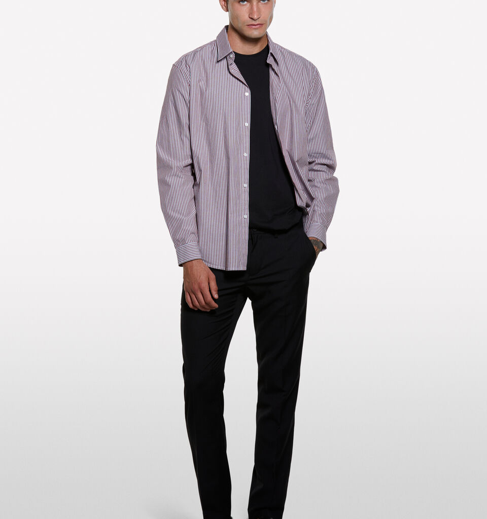 Black tailored trousers - men's slim fit trousers - Black | Sisley image number 1